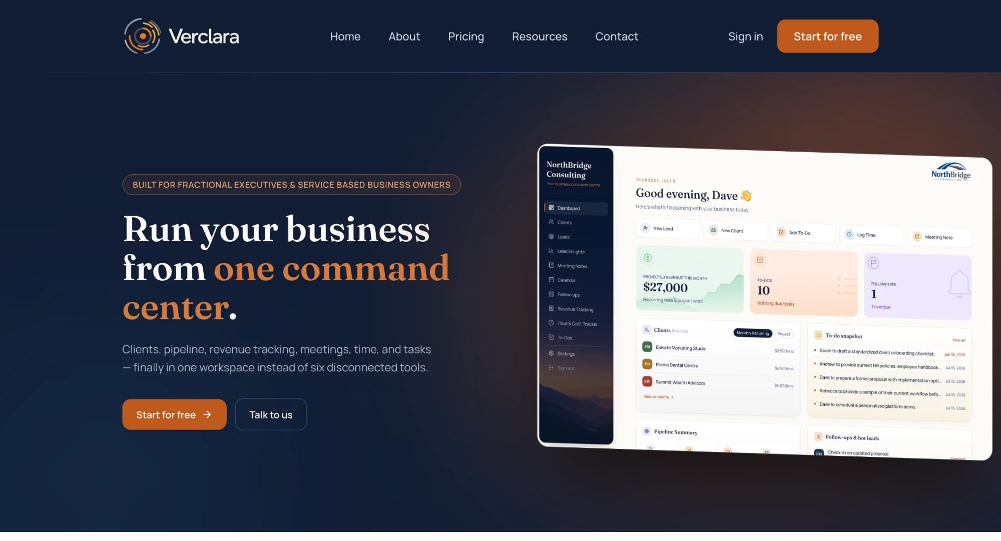 Verclara product screenshot